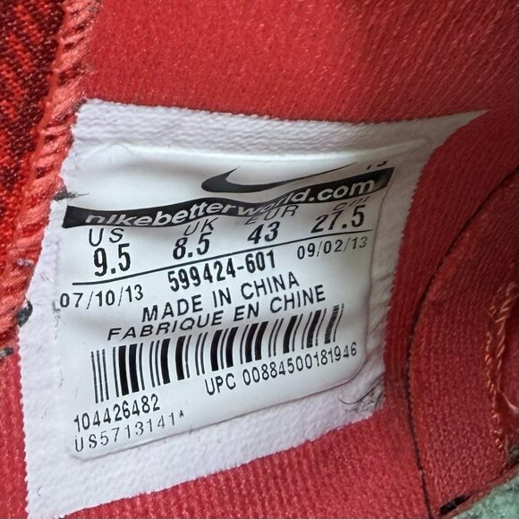 Nike KD VI 6 Christmas Basketball Shoes Red Green Men’s Size 9.5 - Picture 7 of 7